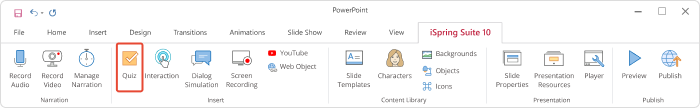iSpring QuizMaker tool iSpring Suite lint