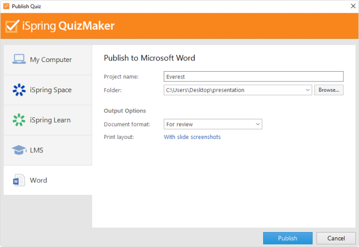 Configureren van quiz ontwerp Configureren van quiz ontwerp in iSpring QuizMaker