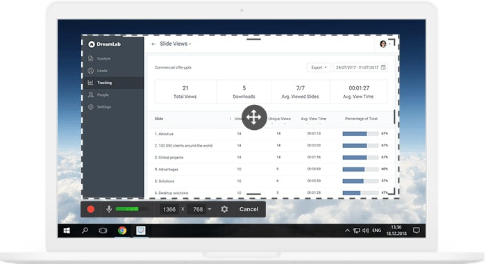 Free Cam Free Cam - gratis schermopname voor windows