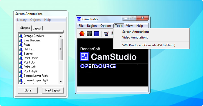CamStudio CamStudio - gratis schermopname voor windows