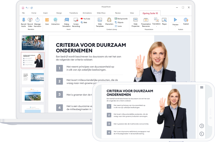 iSpring Suite Max iSpring Suite Max - de interactieve presentatie tool