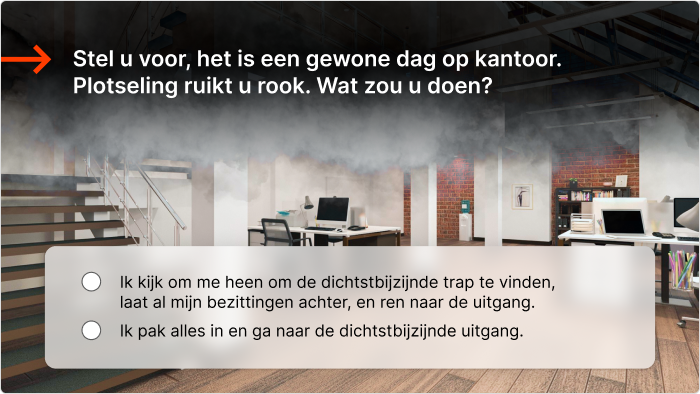 Voorbeeld van een interactieve assessment Interactieve assessment