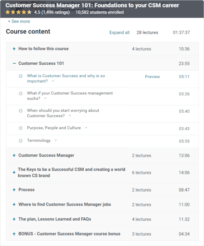 Cursusoverzicht van een Udemy best-seller Cursusoverzicht van een bestseller van Udemy