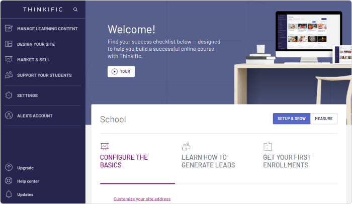Thinkific platform voor cursusverkoop Thinkific platform voor cursusverkoop