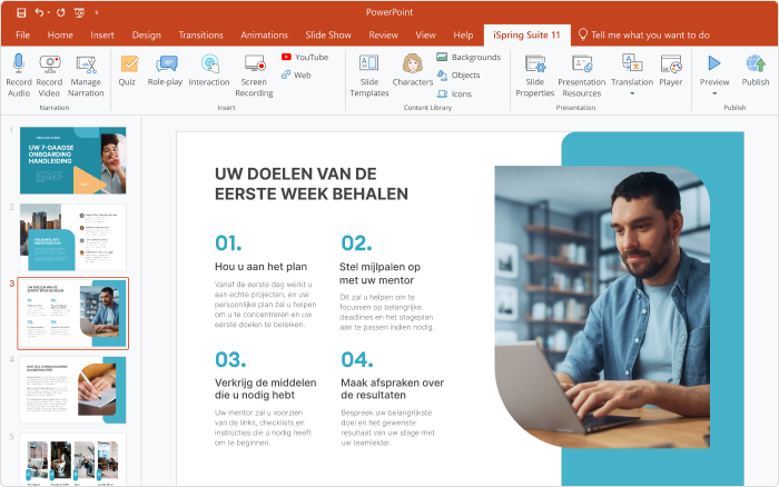 Ontwikkeling van vaardigheden en competenties met iSpring Suite