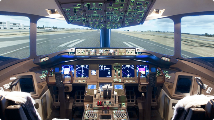 Boeing 777-300ER Vluchtsimulatorcabine