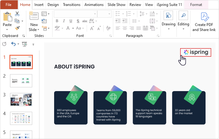 Een bedrijfslogo toevoegen in een PowerPoint-presentatie Een bedrijfslogo toevoegen in een PowerPoint-presentatie