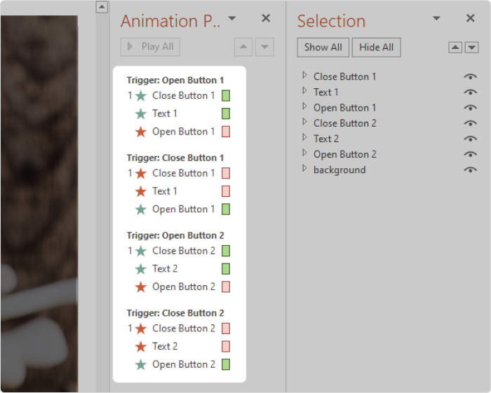 Set animatietriggers Set animatietriggers