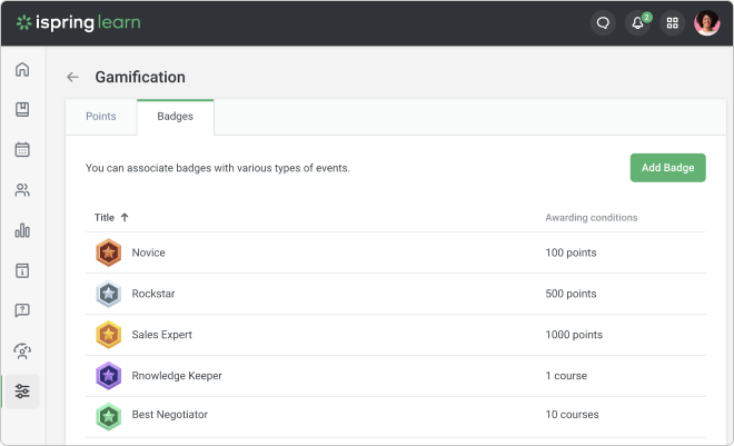 Gamification met iSpring LMS Gamification met iSpring LMS